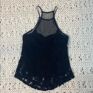 Lace Sheer Halter Top